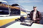 Jacques Dassié preparing an aerial survey in Pons