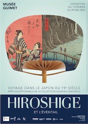 Affiche de l'exposition Hiroshige et l’éventail © Musée Guimet